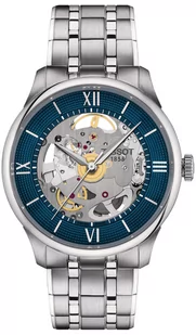 Zegarek Zegarek Tissot T139.836.11.048.00 CHEMIN DES TOURELLES SQUELETTE - Zegarki męskie - miniaturka - grafika 1