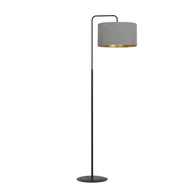 Lampy stojące - Lampa stojąca HILDE E27 - szary/złoty - miniaturka - grafika 1