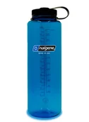 Kuchnia turystyczne i akcesoria - Butelka na wodę Nalgene Wide Mouth Sustain Silo 1,5 l - blue / black - miniaturka - grafika 1