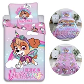 Pościel dla dzieci - Psi Patrol Skye jednorożec Komplet pościeli na zamek, dziecięca, pościel bawełniana 140x200 cm, Oeko-Tex - miniaturka - grafika 1