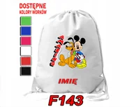 Torby szkolne - WOREK SZKOLNY NA WF SPORTOWY SHARK TATA REKIN MAŁPKA MYSZKA - IMIĘ - miniaturka - grafika 1