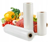 Inne urządzenia gastronomiczne - Folia do pakowania próżniowego żywności rękaw folia moletowana zestaw 20 cm - miniaturka - grafika 1