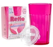 Kubki dla dzieci - Reflo Kubek Treningowy Do Nauki Picia Nietłukący Smart Cup Różowy - miniaturka - grafika 1