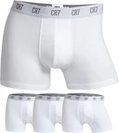 Majtki męskie - CR7 Cristiano Ronaldo - Bielizna - Bokserki - 8100-4920-100-TRIPACK-WHITE - Mężczyźni - Biały - L - miniaturka - grafika 1