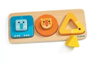 Zabawki interaktywne dla dzieci - Djeco drewniana układanka Volu Basic - miniaturka - grafika 1