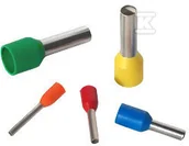 Inne akcesoria elektryczne - Końcówka kablowa tulejkowa, z izolacją, kolor izolacji: czerwony, przekrój 1mm2, długość 8mm - miniaturka - grafika 1