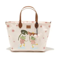 Torby i organizery dla mam - La Millou Torba Medium Feeria Premium ZIP Frogs - miniaturka - grafika 1