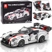 Klocki - Klocki techniczne Supersportowe auto BIAŁY VIPER spojler 419-ele ZA5784 EDUKAMP - miniaturka - grafika 1