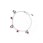 Biżuteria dla dzieci - Srebrna bransoletka 925 Myszka Miki dla małej damy - miniaturka - grafika 1