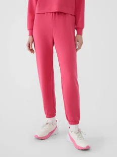 4F Spodnie damskie dresowe joggery z modalem 4FWSS25TTROF1010-54S Różowy Roz. XL - Spodnie damskie - miniaturka - grafika 1
