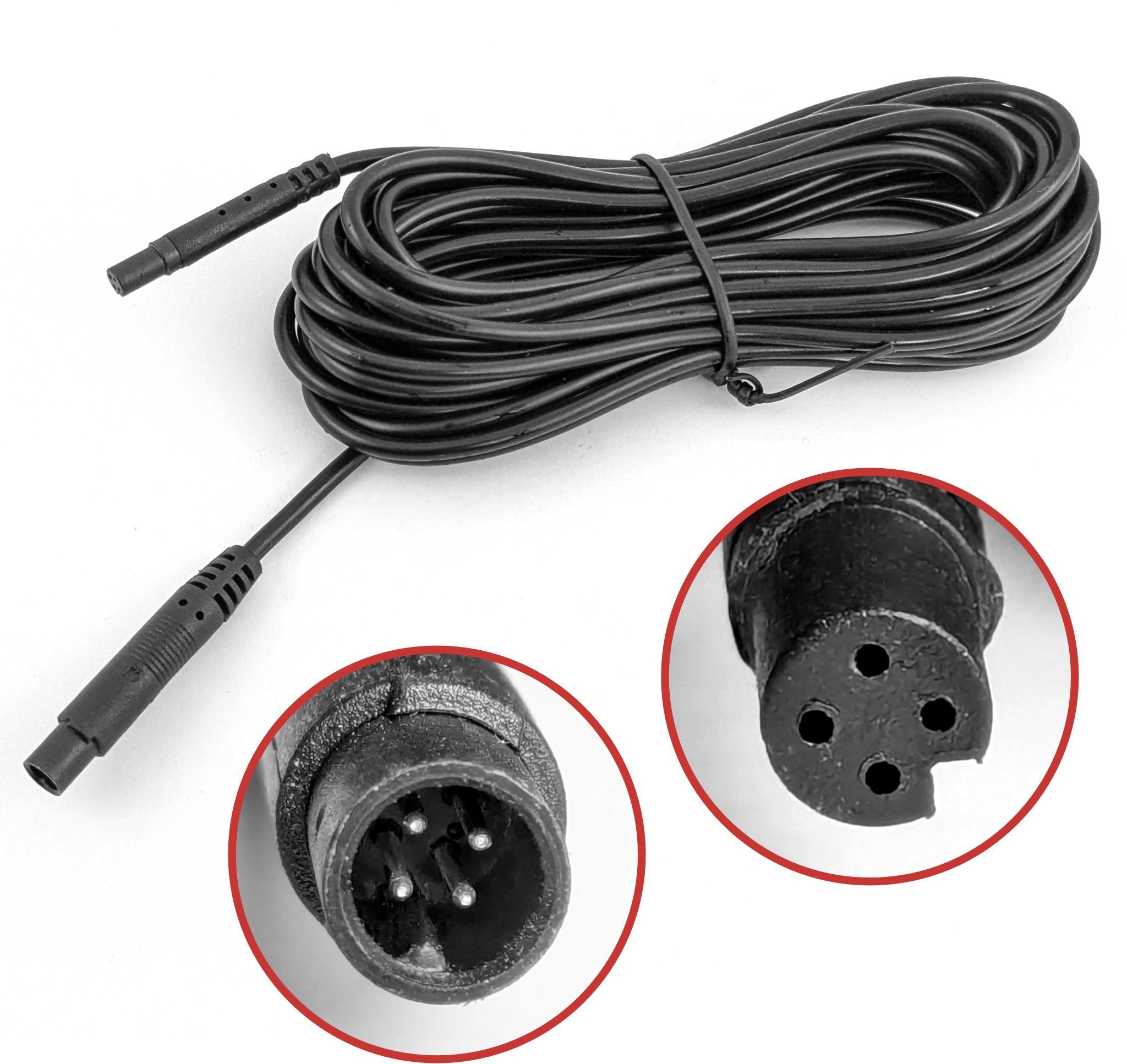 Przedłużacz Kabel Wideo 6m Gniazdo Wtyk 4pin do Kamer Cofania Rejestratorów 5904553907579