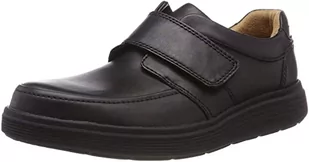 Clarks Un Abode męskie klapki, czarny - Schwarz Black Leather - 45 EU - Klapki i japonki męskie - miniaturka - grafika 1