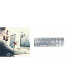 Klawiatury - D-E Layout - Cherry KC 6000 SLIM FOR MAC D-E silver U - miniaturka - grafika 1