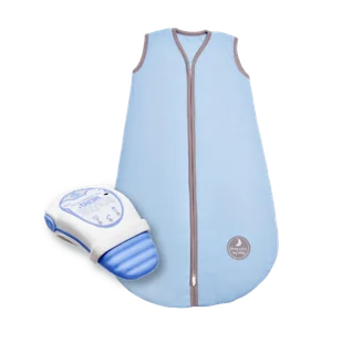 SNUZA HERO MD + śpiworek do spania NATULINO® BABYCOMFORT Natural Blue - Elektroniczne nianie i monitory oddechu - miniaturka - grafika 1