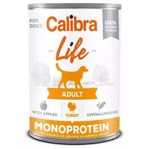 Calibra Life Monoprotein Turkey & Apples 400 g - mokra jednobiałkowa karma dla psa z indykiem i jabłkiem - Mokra karma dla psów - miniaturka - grafika 1