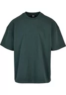 Koszulki męskie - Urban Classics Męski t-shirt Ultra Heavy Oversized Tee, zielony butelkowy, XL - miniaturka - grafika 1