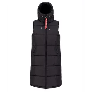 Bezrękawnik Alpha Industries Long Puffer Vest WMN 10800203 - czarny - Kurtki i kamizelki sportowe damskie - miniaturka - grafika 1