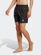 Kąpielówki męskie - adidas Szorty kąpielowe Originals Essentials Solid Swim Shorts HT4411 Czarny Regular Fit - miniaturka - grafika 1