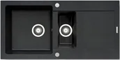 Zlewozmywaki - Pyramis Zlew MIDO 100x50) 1 1/2B 1D czarny 70090201) - miniaturka - grafika 1