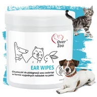 Pielęgnacja uszu i oczu zwierząt - Over Zoo Ear Wipes, 50 szt., chusteczki do czyszczenia uszu psów i kotów - miniaturka - grafika 1