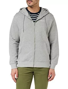 Pepe Jeans Męska bluza z zamkiem błyskawicznym Edward, Grey Marl, XS, Szary melanżowy - Bluzy męskie - miniaturka - grafika 1