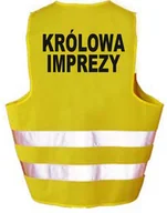 Odzież robocza - Kamizelka Odblaskowa Imprezowa Królowa Imprezy - miniaturka - grafika 1