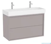 Szafki łazienkowe - Roca Tura Unik zestaw szafka z umywalką 100x43x60 SZLACHETNY SZARY  A852036559 - miniaturka - grafika 1