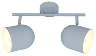 Lampy sufitowe - Candellux Azuro lampa sufitowa (spot) 2-punktowa szara 92-63212 - miniaturka - grafika 1