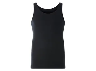 LIVERGY® Podkoszulki męskie z bawełny, 3 sztuki (Czarny, 8/XXL) - Koszulki męskie - miniaturka - grafika 1