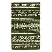 Dywany - Zielono-biały bawełniany dywan Webtappeti Ethnic, 55 x 180 cm - miniaturka - grafika 1