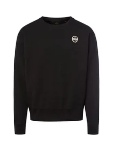 Alpha Industries Bluza męska - Studio Waffle Mężczyźni Bawełna czarny wypukły wzór tkaniny, S - Bluzy męskie - miniaturka - grafika 1