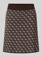 Spódnice - Spódnica mini z elastycznym pasem model ‘AUBREY’ - miniaturka - grafika 1