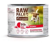 Mokra karma dla psów - Raw Paleo Beef&Rabbit Puppy Can 200g - miniaturka - grafika 1