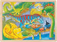 Puzzle - Goki Wkładane puzzle dinozaur - miniaturka - grafika 1