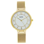 Zegarki damskie - Złoty damski zegarek z bransoleta mesh PACIFIC X6146-02 - miniaturka - grafika 1
