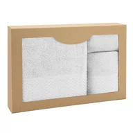 Ręczniki - Zestaw 3 ręczników Solano Biały 30x50+50x90+70x140 Darymex - miniaturka - grafika 1