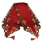 Obrusy i serwetki - Bieżnik w kwiaty z chwostem 38 x 148 cm - miniaturka - grafika 1