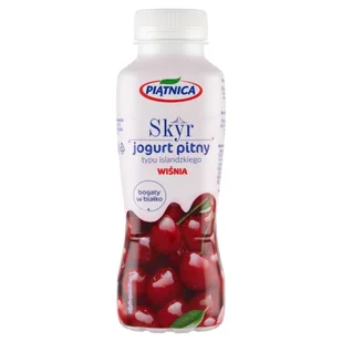Piątnica Skyr jogurt pitny typu islandzkiego wiśnia 330 ml - Kefiry, jogurty, maślanki - miniaturka - grafika 1