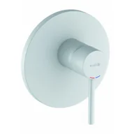 Baterie podtynkowe - KLUDI 386555376 BOZZ podtynkowa bateria natryskowa, zestaw el. Zewnętrznych; biały mat (do 88011) - miniaturka - grafika 1
