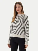 Swetry damskie - Vero Moda Sweter Capricorn 10331893 Beżowy Regular Fit - miniaturka - grafika 1