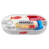 Konserwy i dania rybne - .Graal Podwędzane filety z makreli w sosie pomidorowym 170g - miniaturka - grafika 1