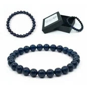 Bransoletki - Bransoletka Z Kamieni Noc Kairu 8mm Z Koralików Damska Na Gumce - miniaturka - grafika 1