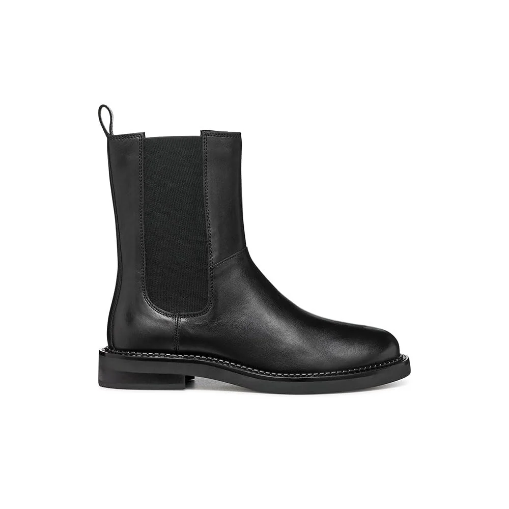 Geox Damskie buty D Serilda C Ankle Boot, czarny, 36 EU