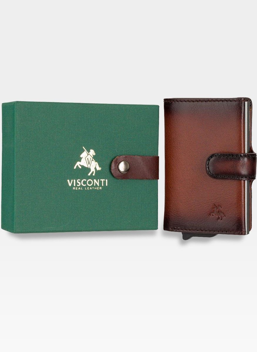 VISCONTI Mały Portfel Męski Slim RFID STOP HIT NOWOŚĆ