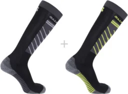 Skarpety narciarskie Salomon S/ACCESS 2Pack Deep Black / Ebony - Skarpetki i podkolanówki sportowe - miniaturka - grafika 1