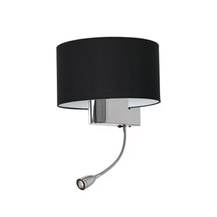 Milagro Casino Black ML6378 kinkiet lampa ścienna 1x1W LED czarny - Lampy ścienne - miniaturka - grafika 1