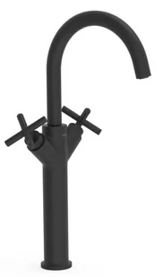Bateria umywalkowa TRES Montblanc XXL Czerń Matowa 28380301NM - Baterie umywalkowe - miniaturka - grafika 1