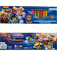 Masy plastyczne - Plastelina Kwadratowa Zestaw 18 Sztuk Psi Patrol - miniaturka - grafika 1
