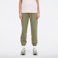 Spodnie damskie - Spodnie damskie New Balance WP33508CGN  zielone - miniaturka - grafika 1