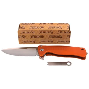Nóż składany LionSteel SR22A Orange Aluminum, Satin Sleipner by Molletta (SR22A OS) - Noże - miniaturka - grafika 8
